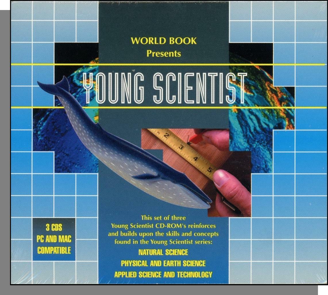 World Book Presents Young Scientist (1999) - New 3-CD-ROM Set for PC or Mac    