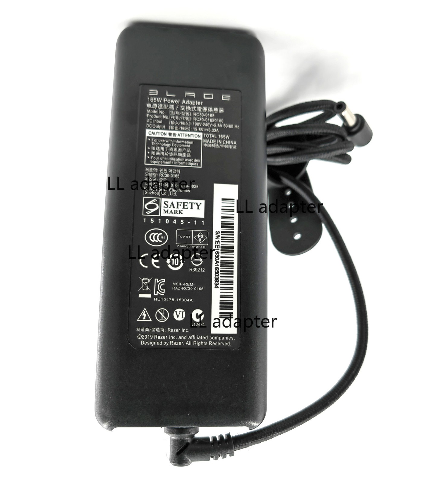 Genuine Razer 165W Power Supply Blade Pro RZ09-0220 RZ09-0195 Charger AC Adapter