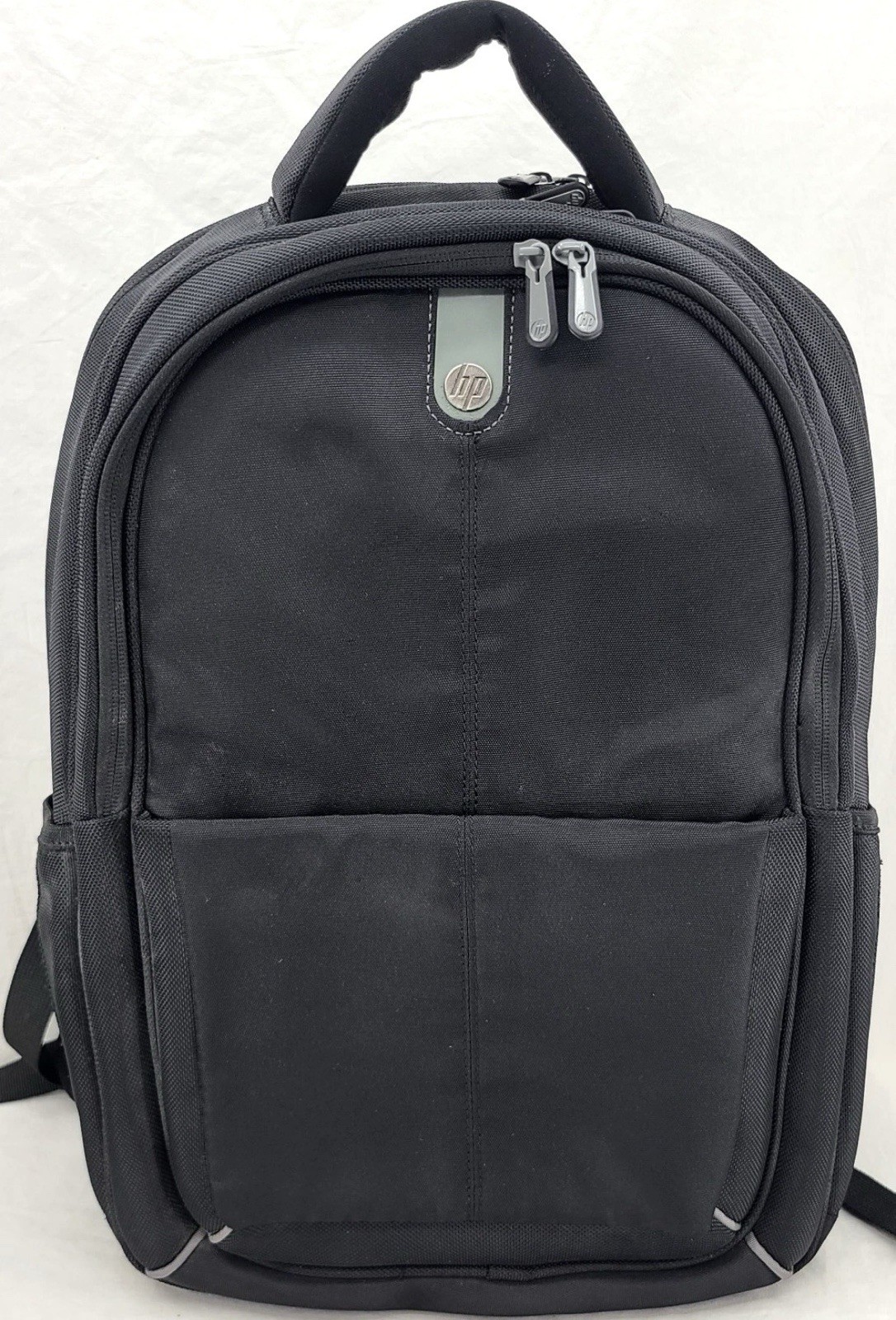 HP Black Adjustable Strap Zip-Up Pocket Padded Laptop Bag Backpack