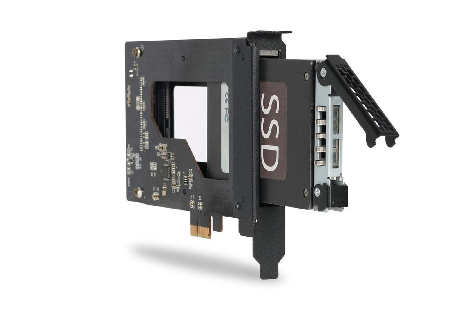 ICY DOCK 2.5 inch SATA SSD Removable Hard Drive Bay Adapter for PCIe Expansio...