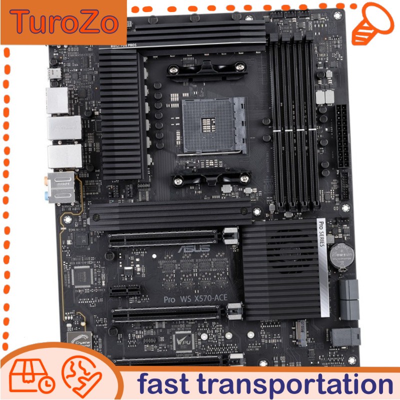 X570-ACE ASUS Pro WS AM4 Workstation support 5800x 3d CrossFireX n NVIDIA SLI