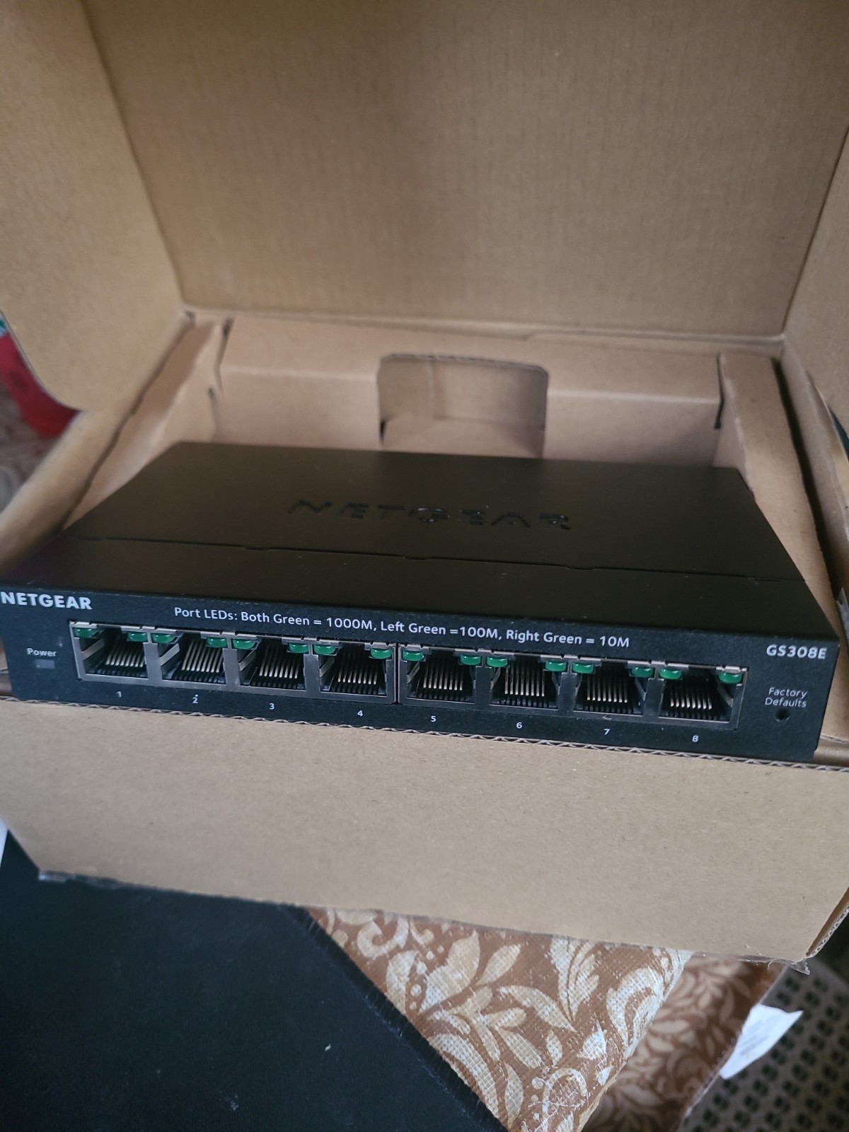 NETGEAR GS308E 8-Port Gigabit Ethernet Plus Switch