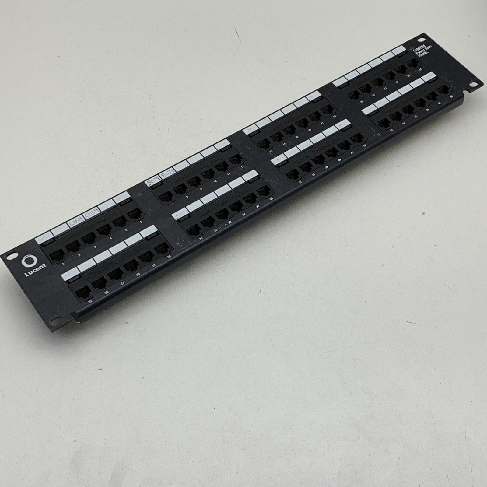 (12-Pack) Lucent 1100PSE Systimax Power Sum Patch Panel 19" 24-Port CAT5E RJ45