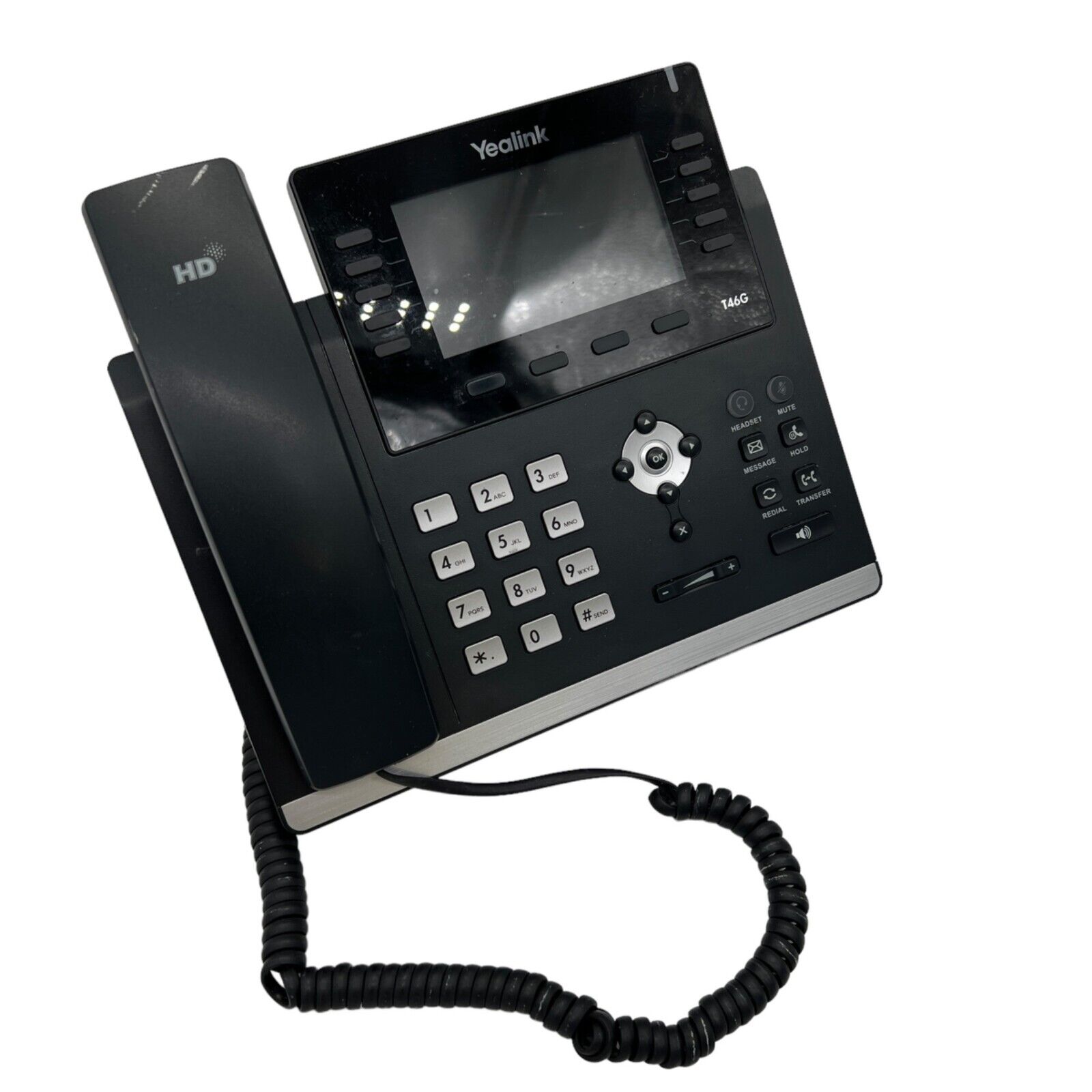 Yealink Office Phone Ultra-elegant Gigabit IP SIP-T46G Speakerphone VOIP 6 line