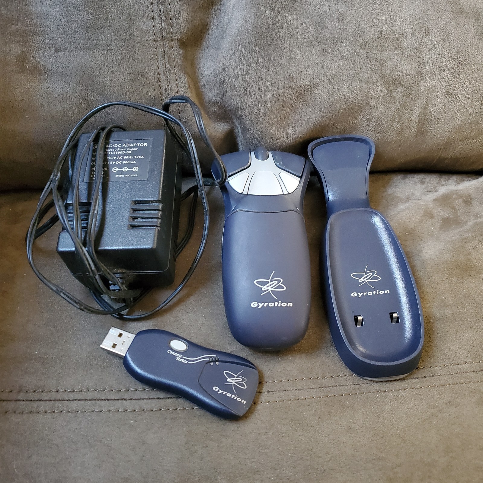 Gyration GC15M Air Mouse Go Plus w/ Cradle Transceiver AC Adapter  TESTED