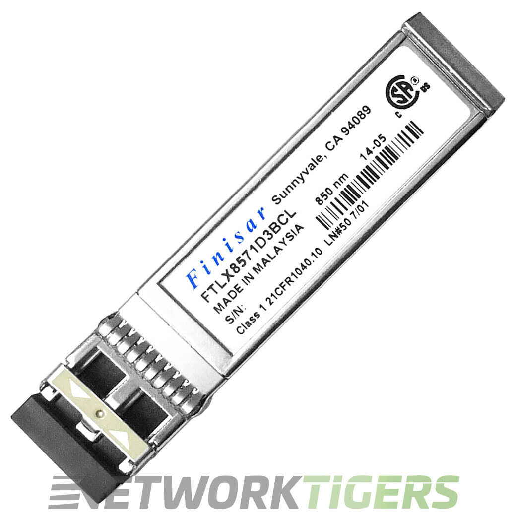 Finisar FTLX8571D3BCL BASE-SR 10 Gigabit 850nm MMF SFP+ Transceiver