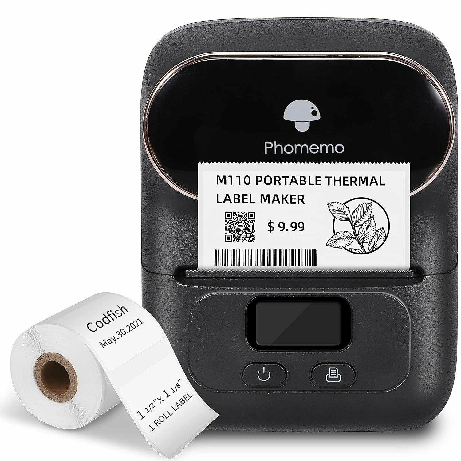 Phomemo M110 Portable Thermal Label Printer Portable  Bluetooth Label Maker US