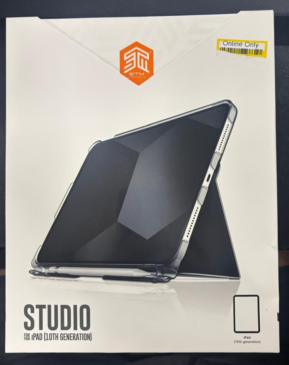 STM Studio 10th Generation iPad Case - Black