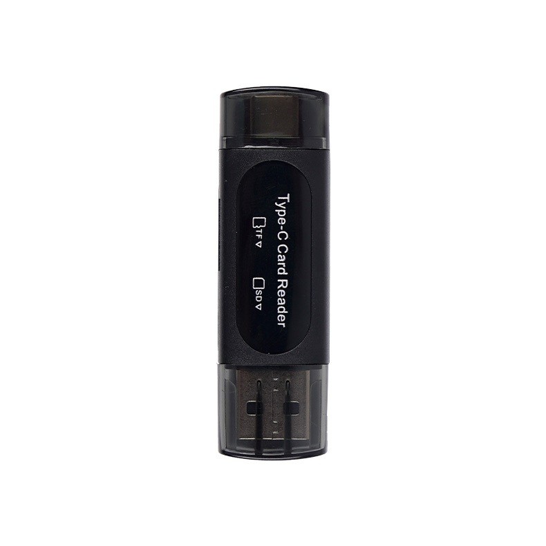 1/2*SD Card Reader, High-Speed USB C to Micro SD Card Adapter USB 3.0 Dual Slots