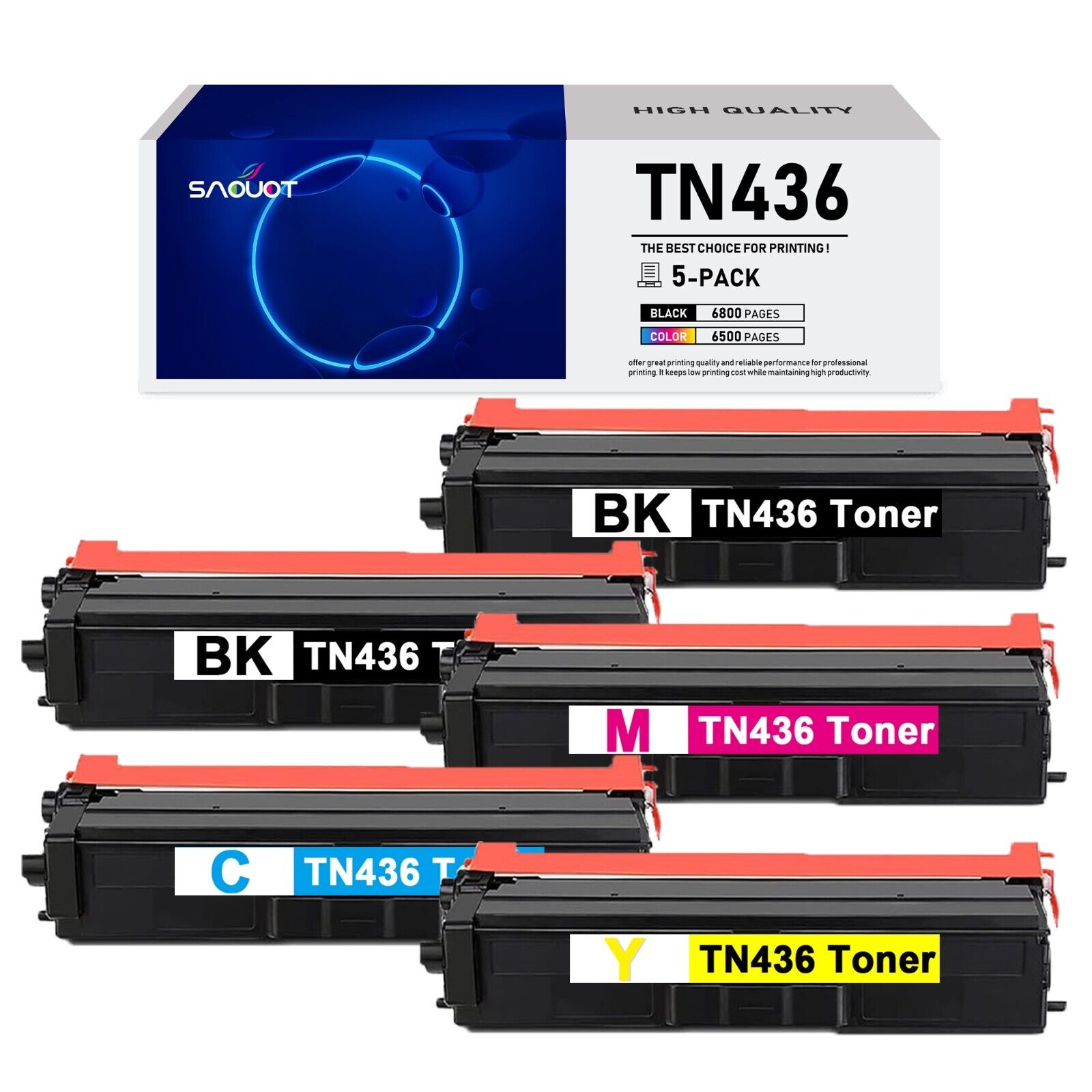 TN436 Toner Cartridge Replacement for Brother MFC-L8900CDW HL-L8360CDW 8360CDWT