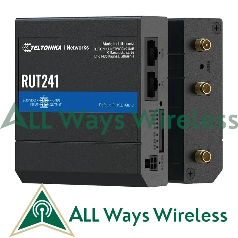 Teltonika RUT241 Industrial Cellular WiFi Router (RUT241098000)