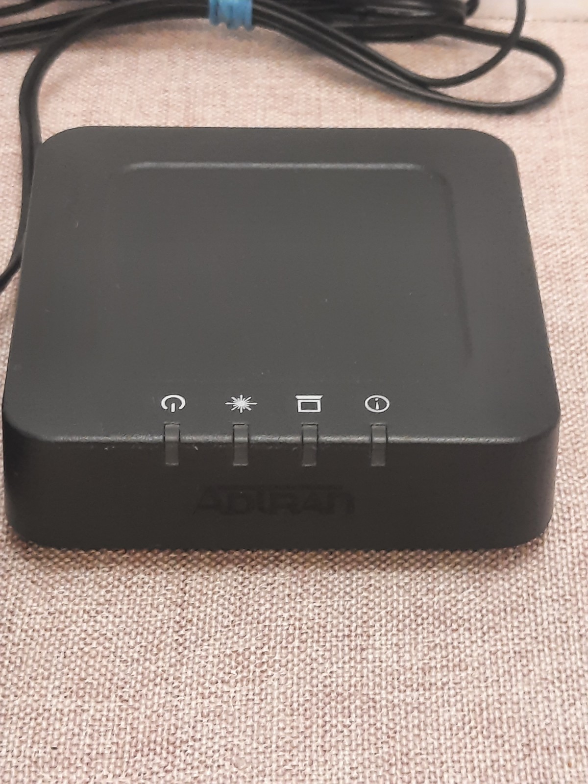 Adtran SDX611 1287933F1 GPON ONT Optical Terminal Black  w/ Power Cable