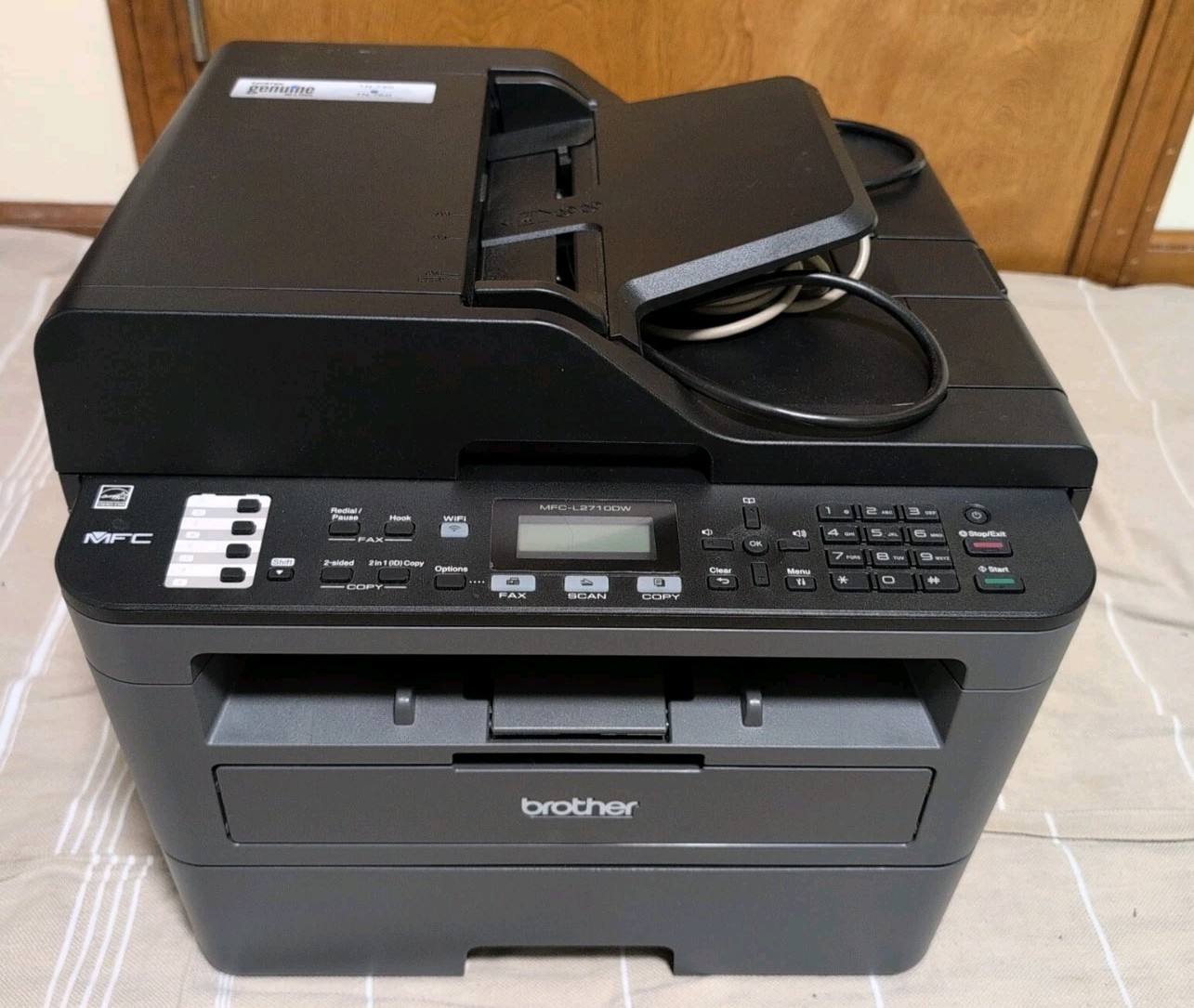 Genuine Brother MFCL2710DW Compact Wireless All-In-One Printer