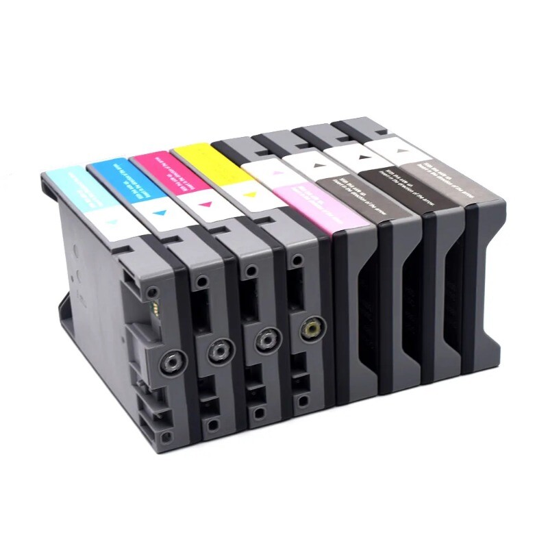8Pcs Empty Ink Cartridges 220ml Compatible with Epson Stylus Pro 7880 9880