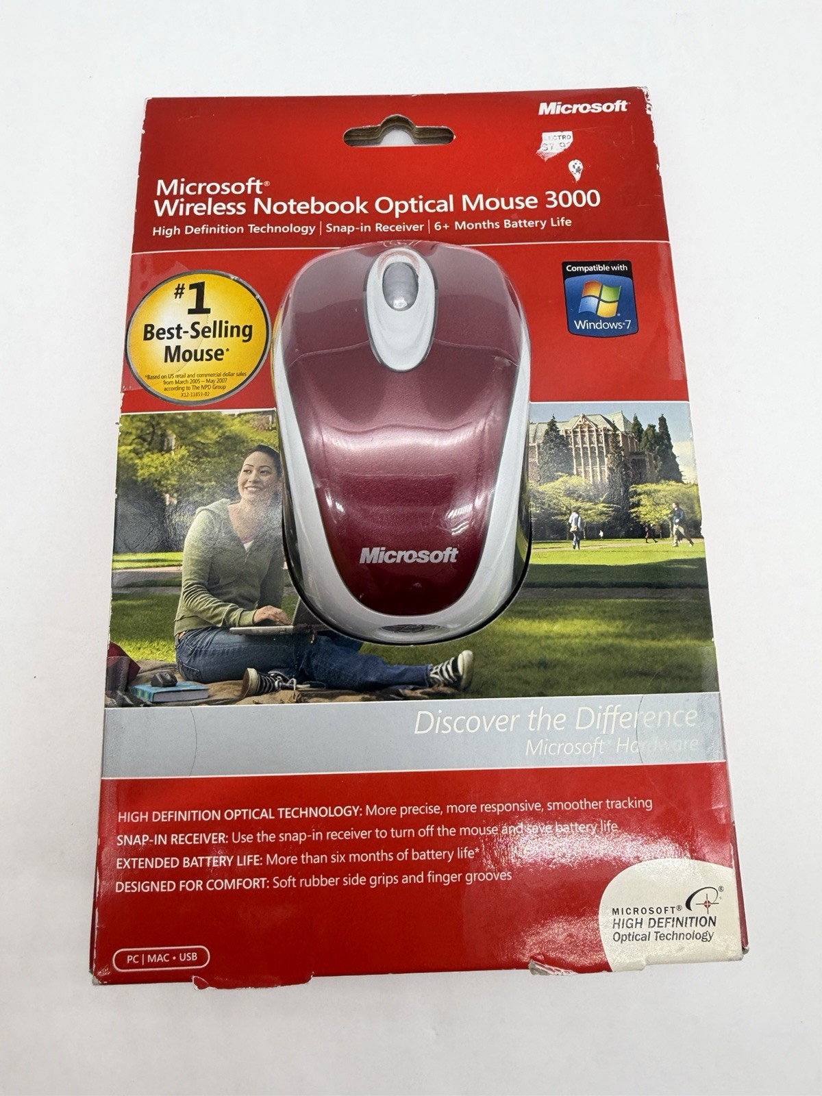 NEW Microsoft Notebook 3000 Wireless Optical Mouse Special Edition Mac PC Sealed