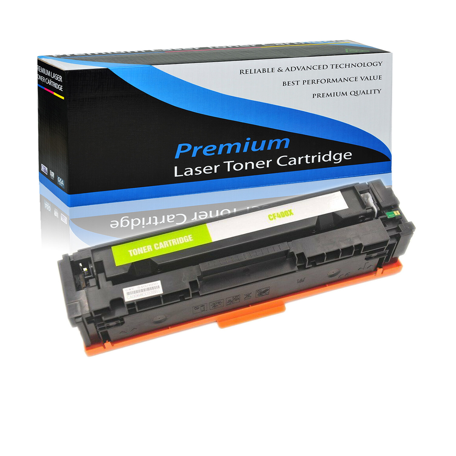 1PK CF400X 201X Black Toner Cartridge For HP Color LaserJet Pro M277dw M252dw