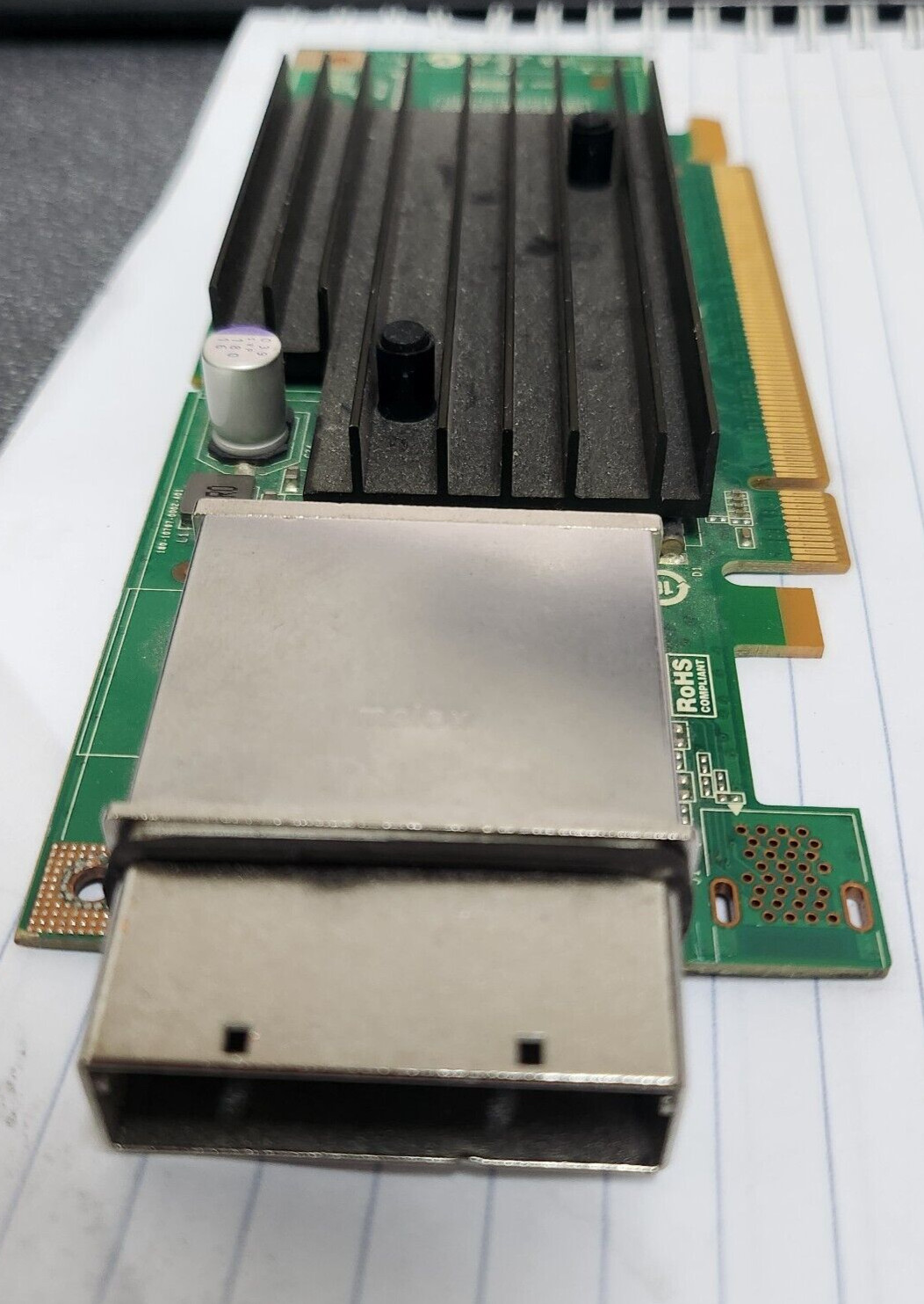 DELL R562T NVIDIA P797 PCIe 2.0 x16 HOST INTERFACE CARD - No front bracket