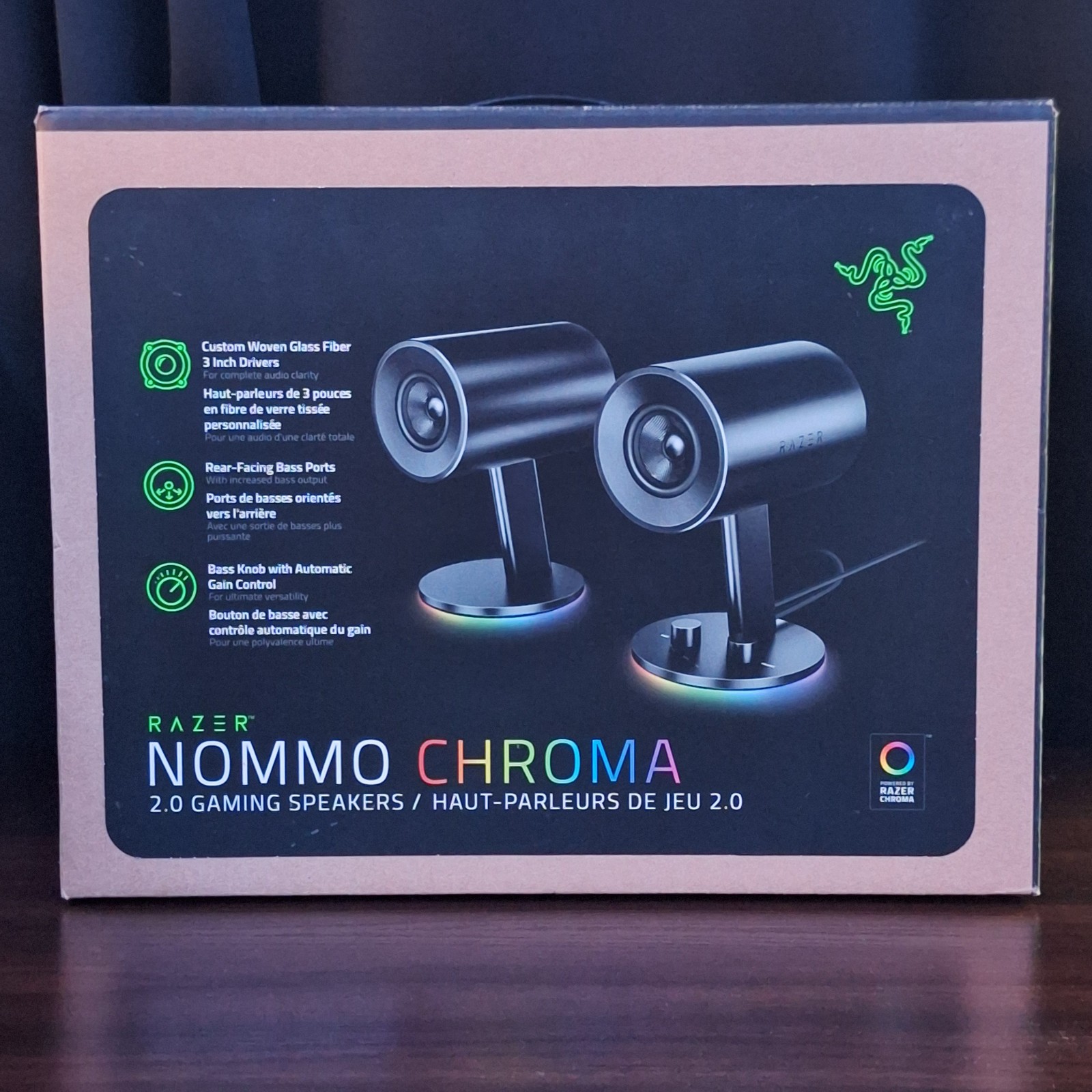 Razer Nommo Chroma Gaming Speakers Black RZ05-0246