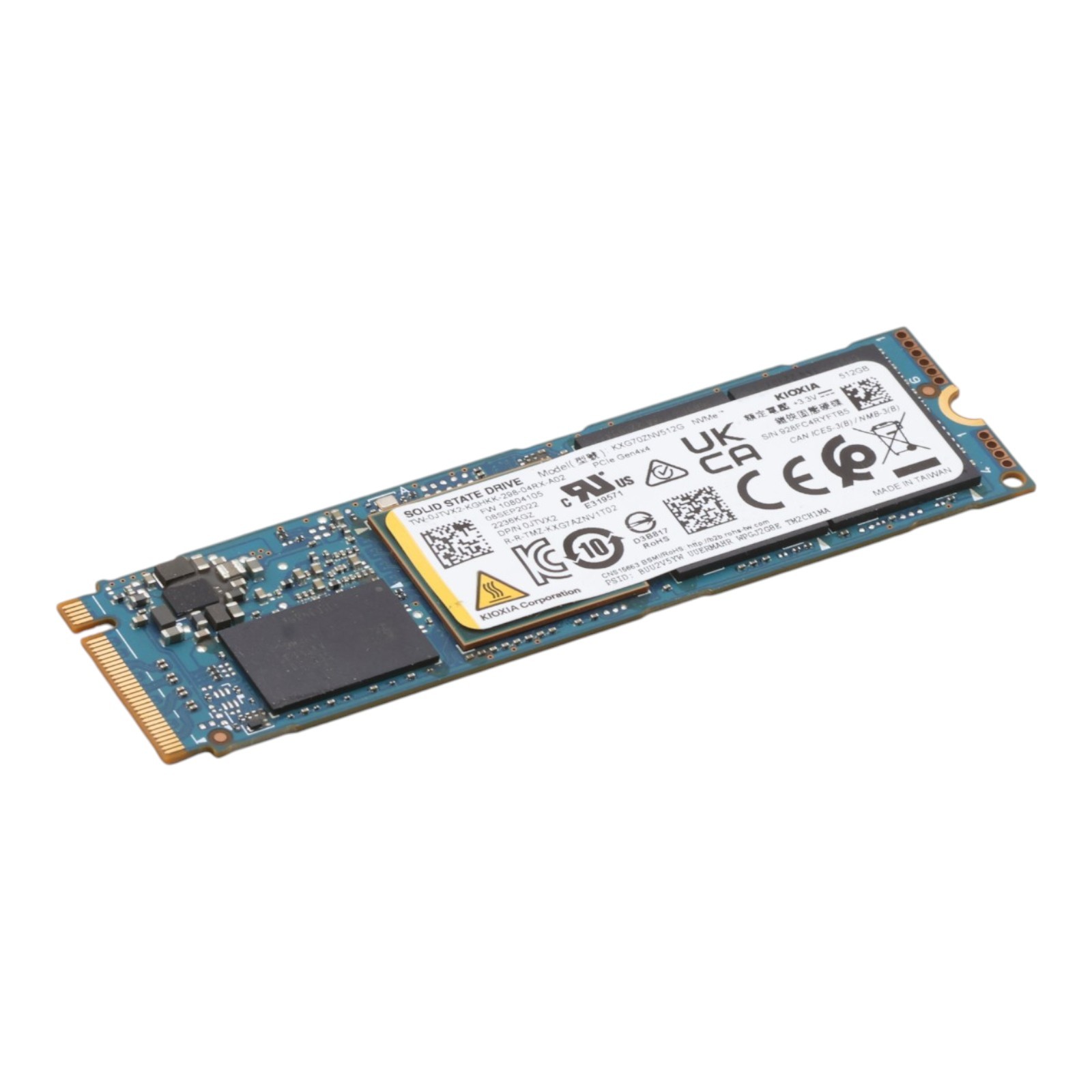 KIOXIA XG7 512GB KXG70ZNV512G PCIe 4.0 M.2 NVME 3D TLC NAND SSD