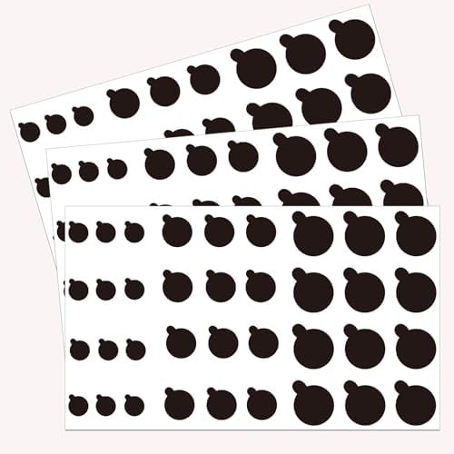 108 PCS Camera Cover Stickers | Black Webcam Cover Vinyl Stickers, Camera Covers