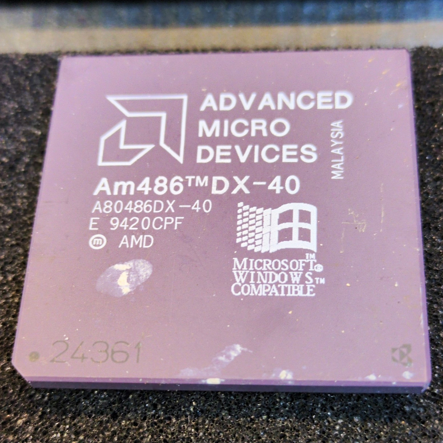 AMD Am486 DX-40 80486 CPU A80486DX-40 40MHz Socket 3 1-Core 8KB