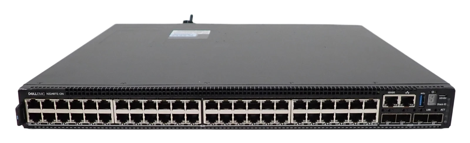 Dell EMC PowerSwitch N3248TE-ON 48x 1G RJ45 4x SFP+ 2x QSFP28 RA F2B Switch OS10
