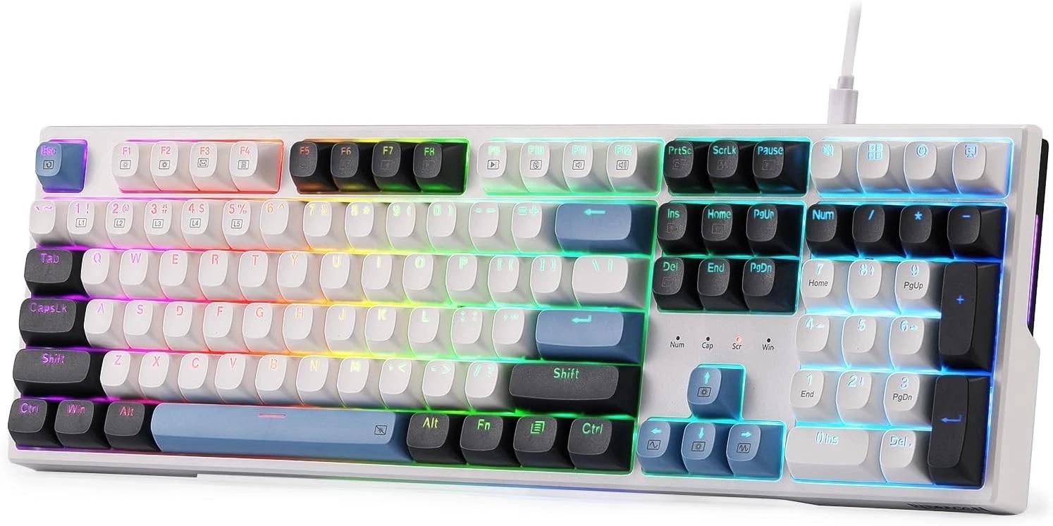 K668 108-Key Vibrant RGB Gaming Keyboard - Ultimate Customization & Performance