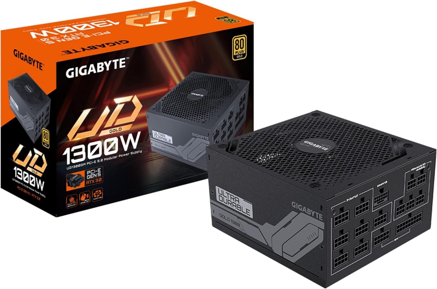 Gigabyte 1300W ATX3.0 Gold 80+ Modular GP Power Supply PSU Brand New Sealed