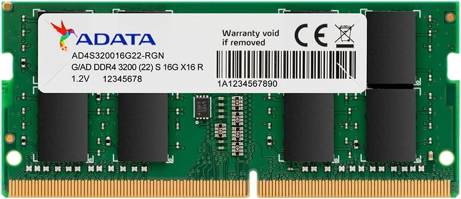 ADATA 16GB DDR4 3200MHz SO-DIMM 260pin Memory Module AD4S320016G22-SGN