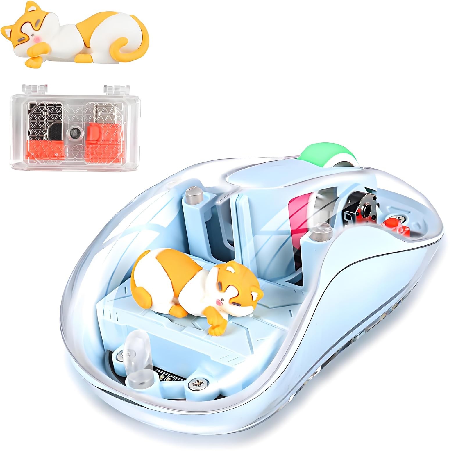 elec Space Cute Wireless USB C Mouse - Bluetooth Triple Mode Rechargeable Car...
