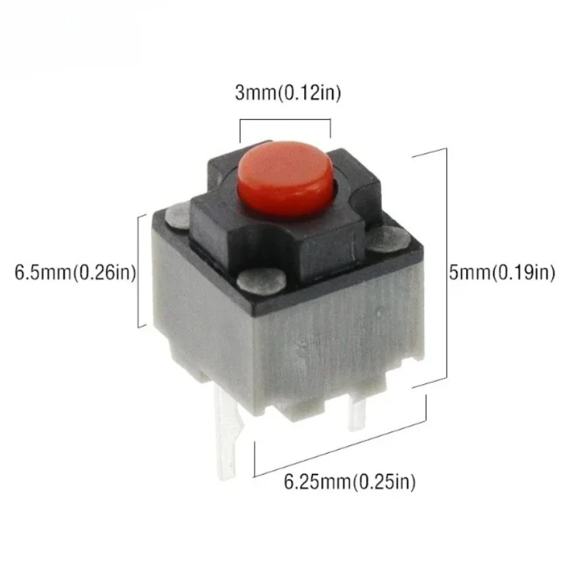 10PCS New Kailh Mute Button 6*6*7.3MM Quare Silent Micro Switch 6X6X7.3MM Tact B