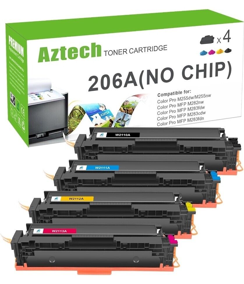 Aztech Compatible Toner Cartridges Replacement for HP 206A W2110A 206X W2110X.34