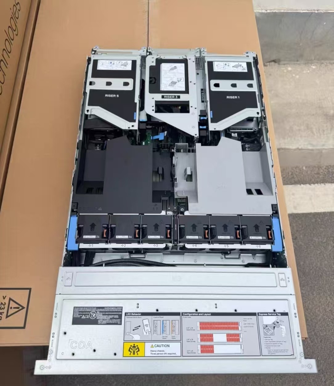 Dell R7725 PowerEdge 2U Server 8x NVMe + 16 SAS/SATA backplane 2x 1500W PSU