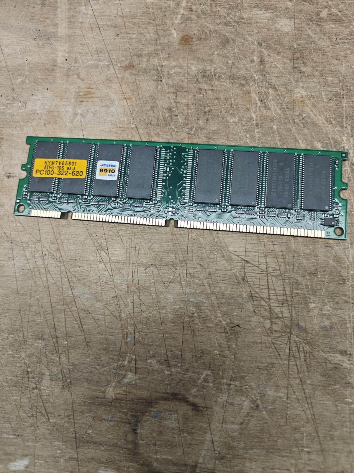 Hyundai HYM7V65801 64MB PC100 SDRAM 168-Pin DIMM Vintage Desktop RAM Untested