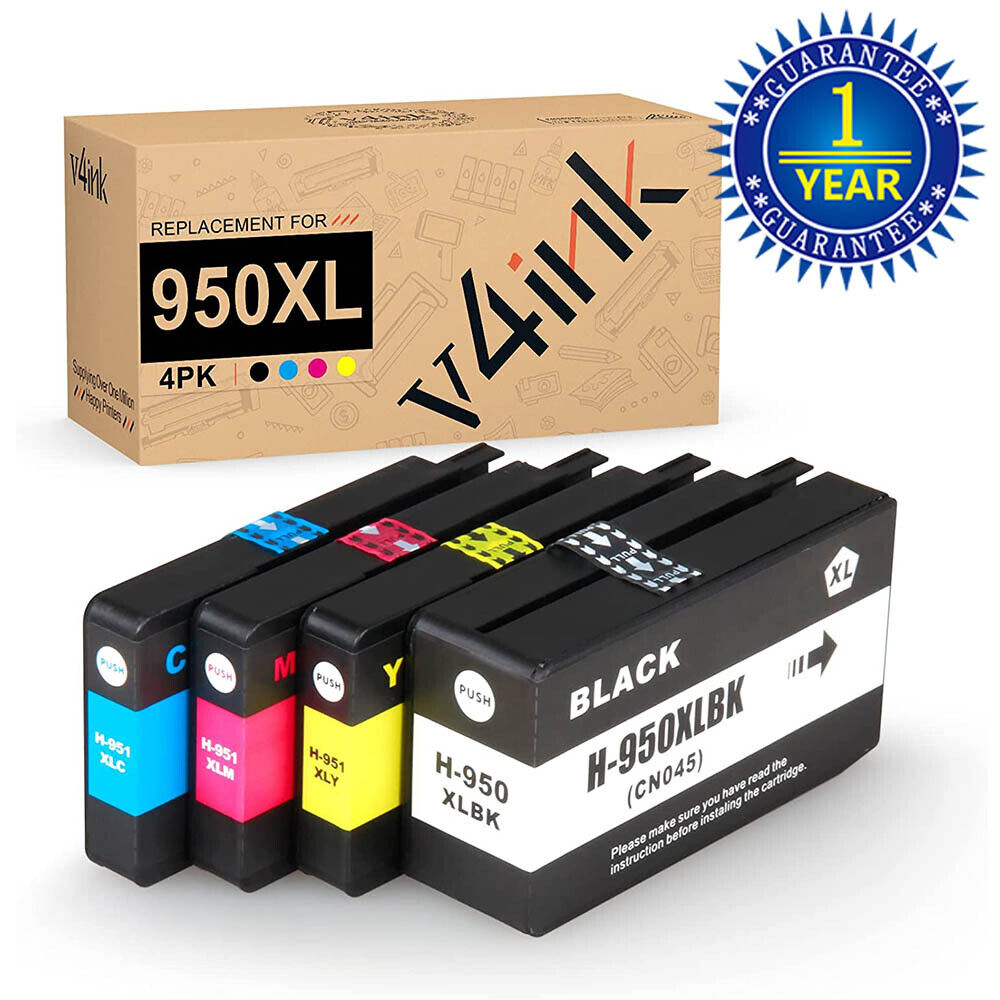 V4ink 950XL 951XL Compatib Ink Cartridges with OfficeJet Pro 251dw 276dw  8100 
