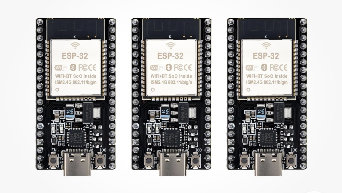 3x ESP32-DevKitC-32 Development Board modules by Hibctr