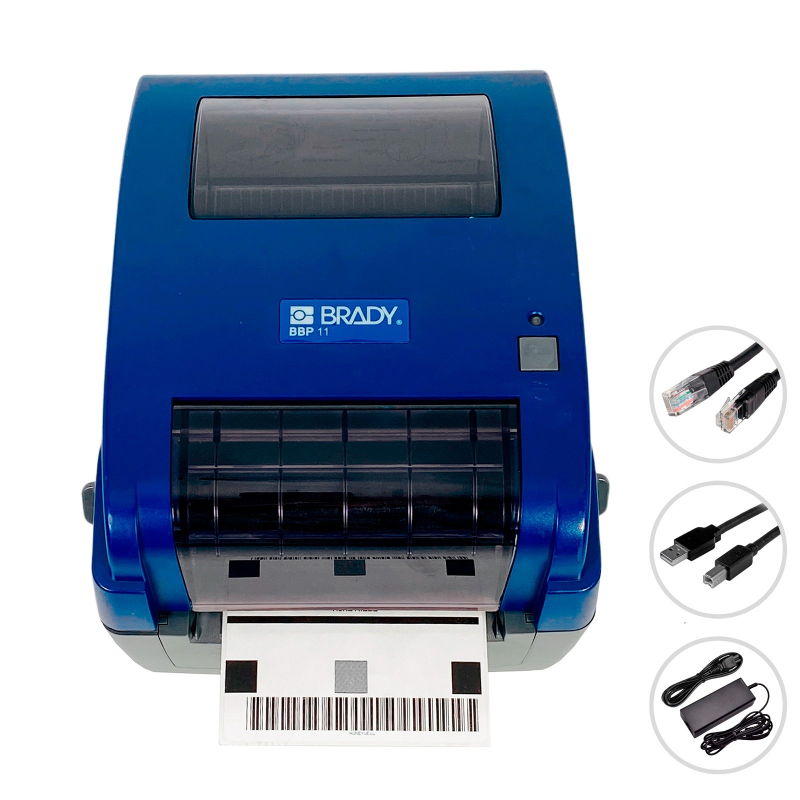 TESTED Brady BBP11-34L Thermal Transfer Label Printer 300 dpi LAN USB Serial