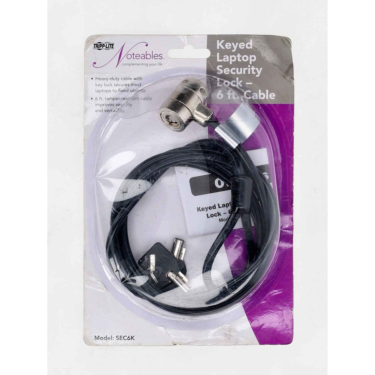 Tripp-Lite SEC6K 6 Feet Security Lock Cable New