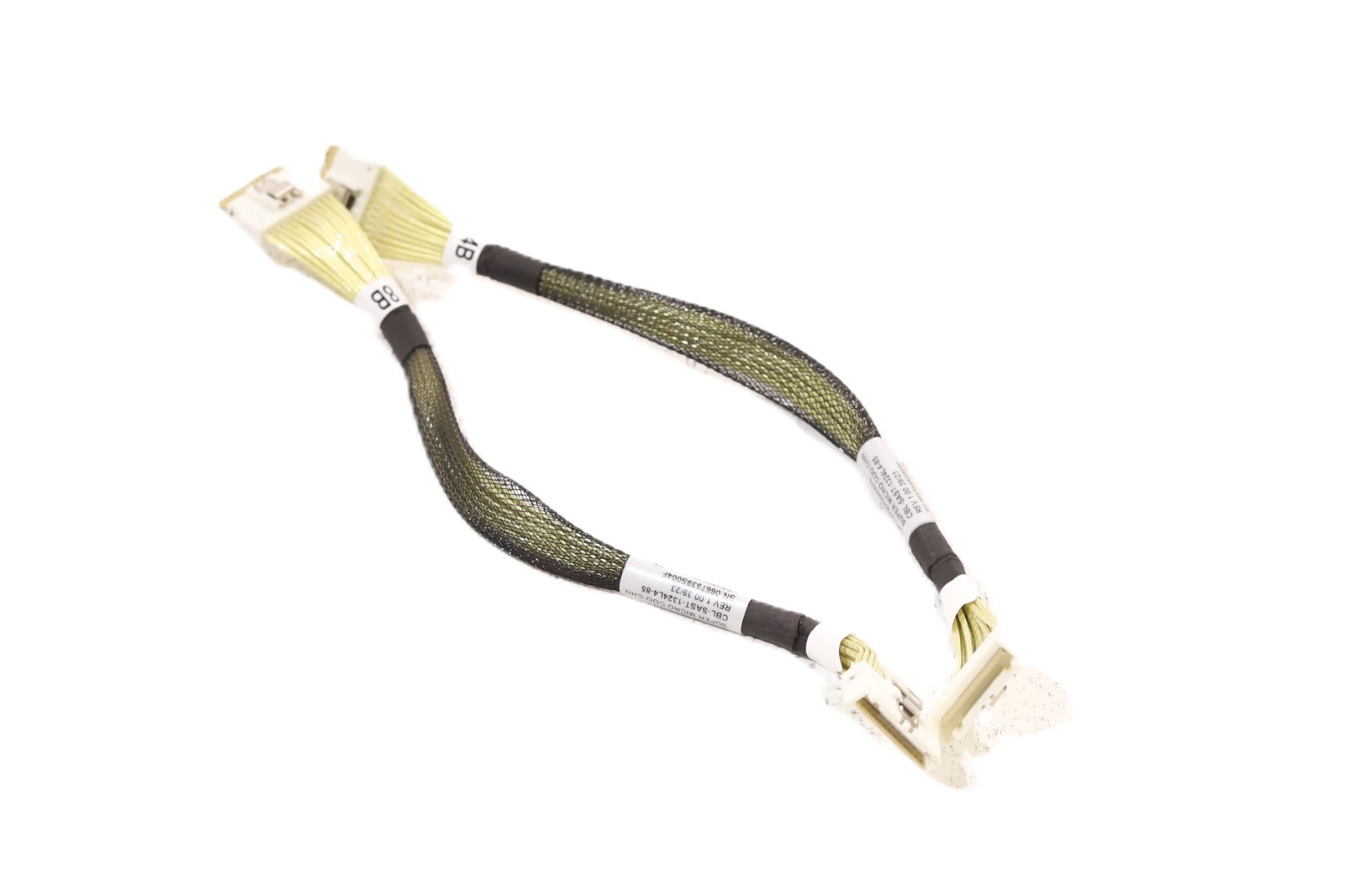 Lot of 2 SuperMicro 9.44" 24cm SlimSAS Internal Cable P/N: CBL-SAST-1324L4-85