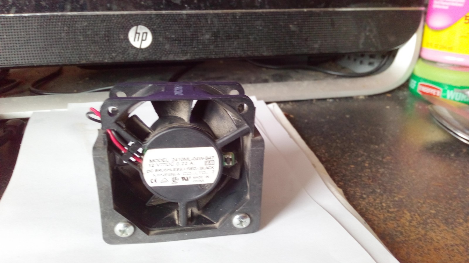 Vintage Apple PowerMac G4 Quicksilver 2 pin CPU cooling fan 12V 0.22A work well