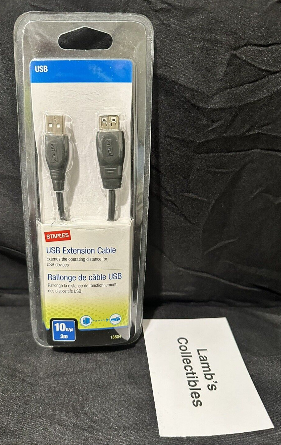 USB 10’ 10ft Foot Extension Cable Staples Good For Xbox Controllers data etc
