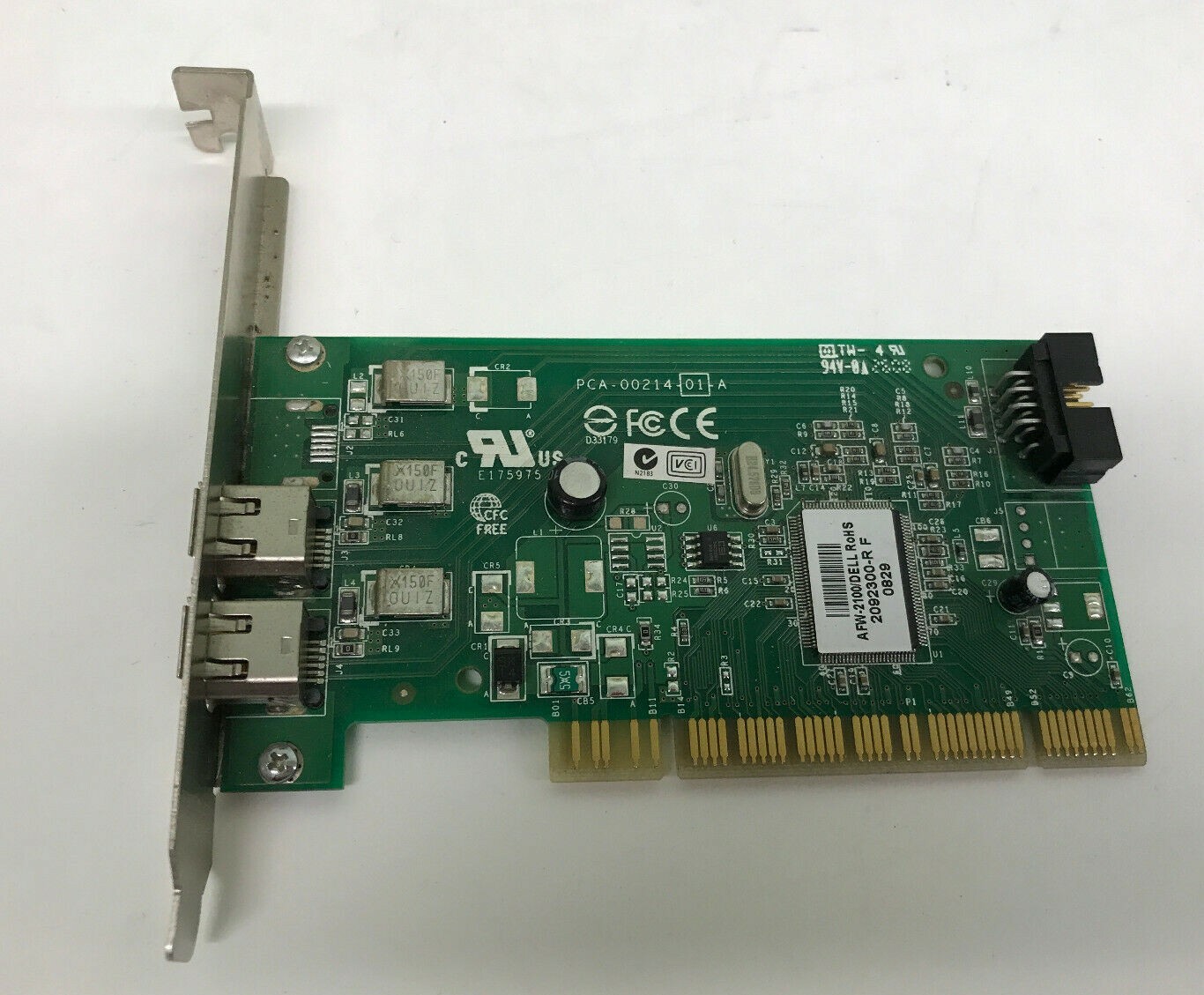 DELL ADAPTEC AFW-2100 CR656 2PORT FIREWIRE CARD/BOARD CN-0Y9457
