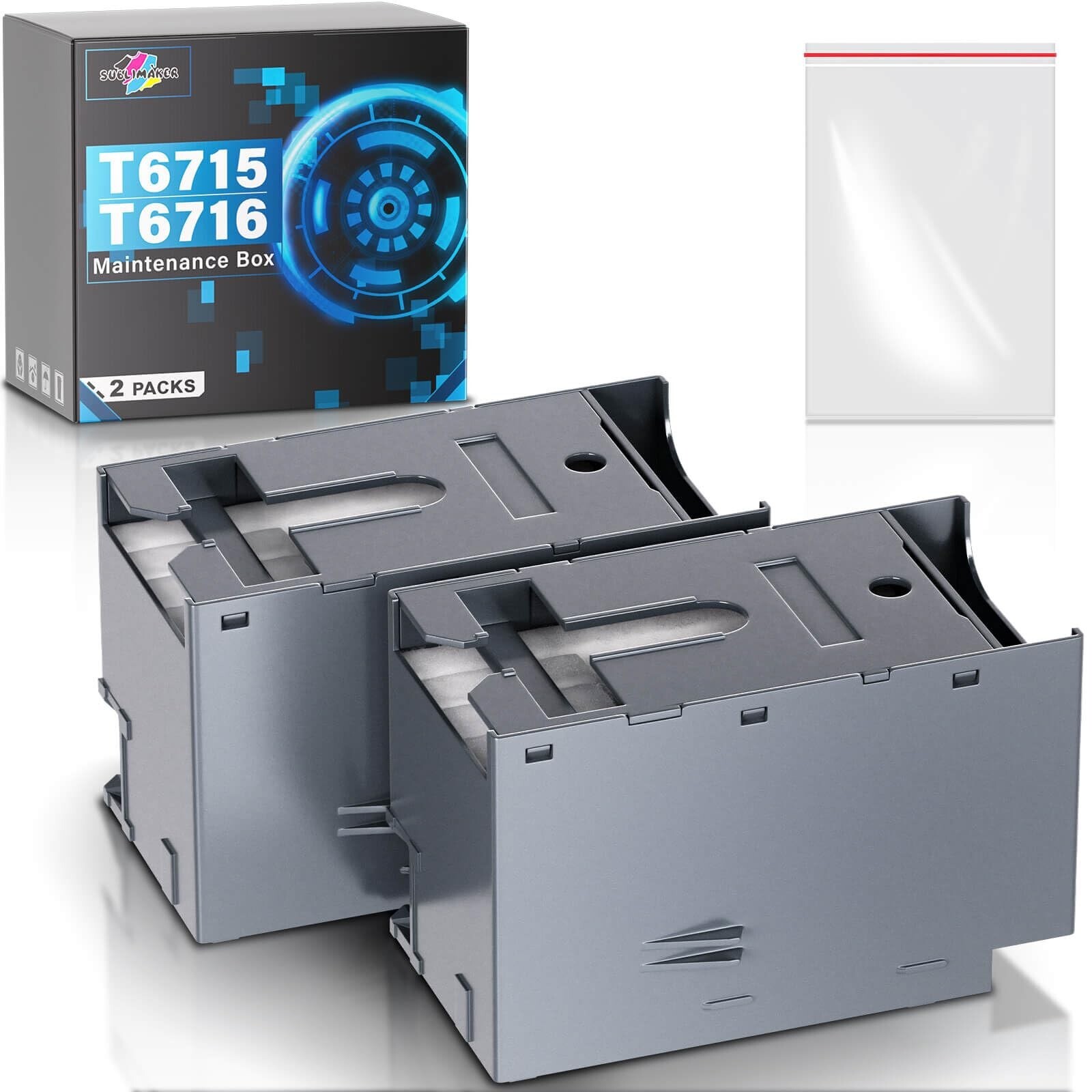 T6715 T6176 Ink Maintenance Box for Epson Workforce Pro WF-4730 WF-4740 WF-47...