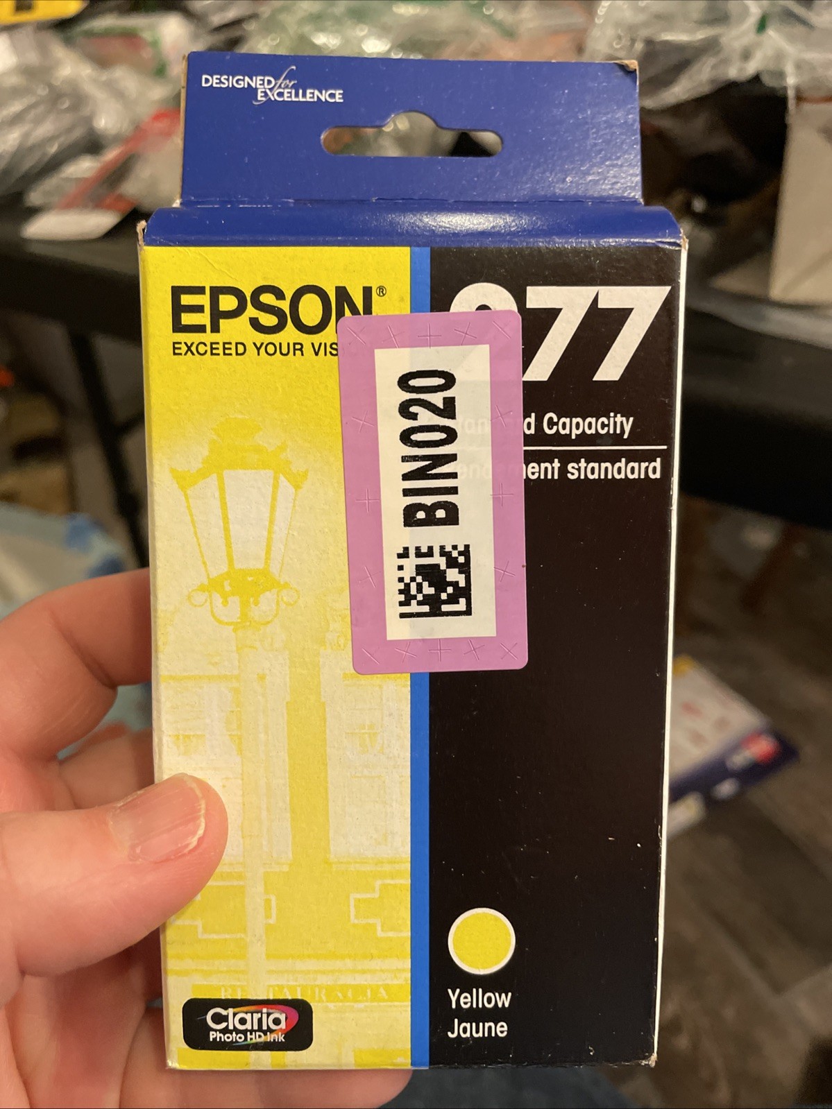 Epson 277 Claria Photo HD Ink Standard Capacity Yellow Cartridge EXP 8/2027