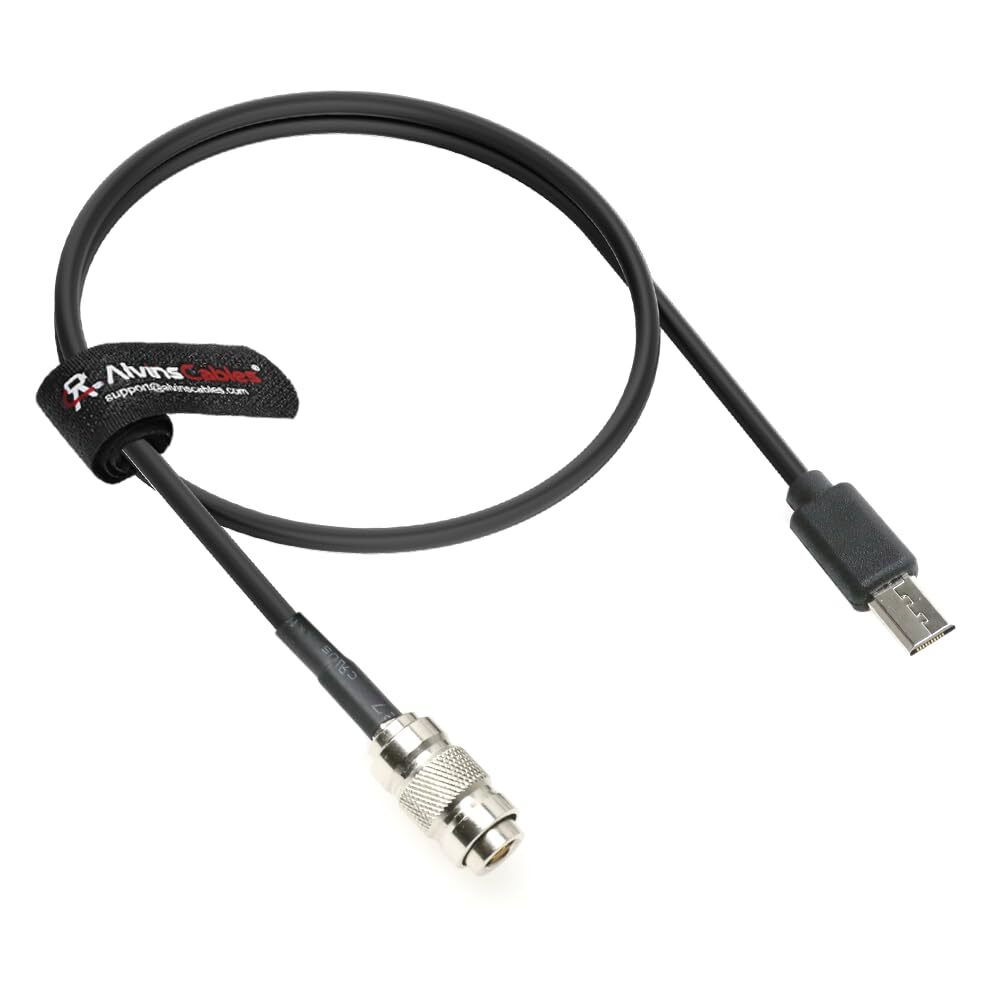 Alvin’s Cables DIN to Micro USB Timecode Cable for Atomos UltraSync ONE Sony FX3