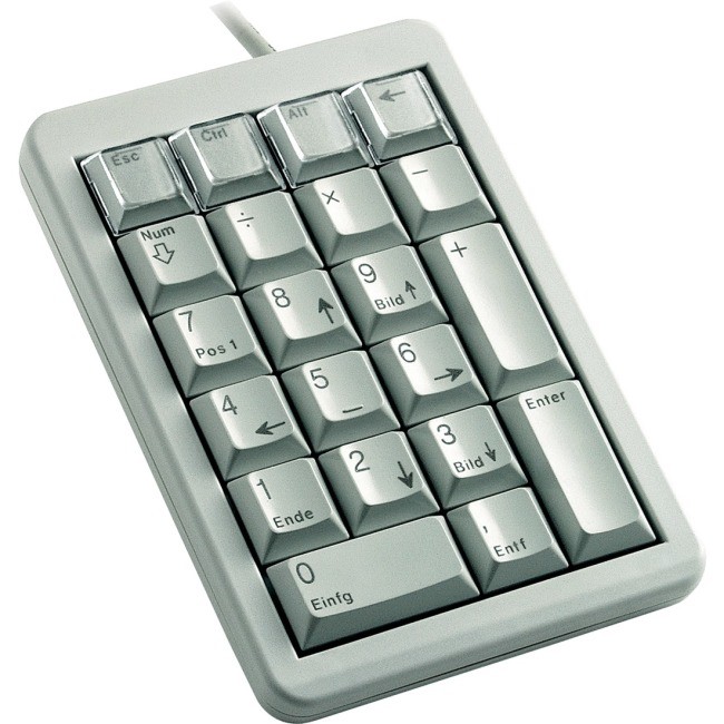 Cherry G84-4700 21-Key UltraSlim Programmable Mechanical Keypad - Light Gray