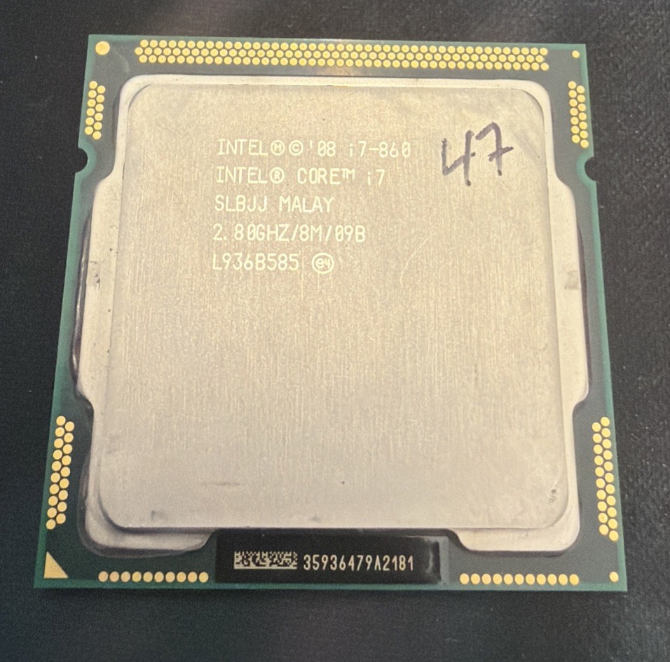 Intel Core i7-860 SLBJJ LGA1156 2.8GHz Quad Core Processor Hyperthreading 8MB