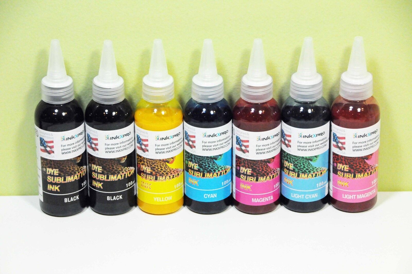 INKXPRO Brand 7X100ml Professional Dye Sublimation Ink for Epson 1400 1430 CISS