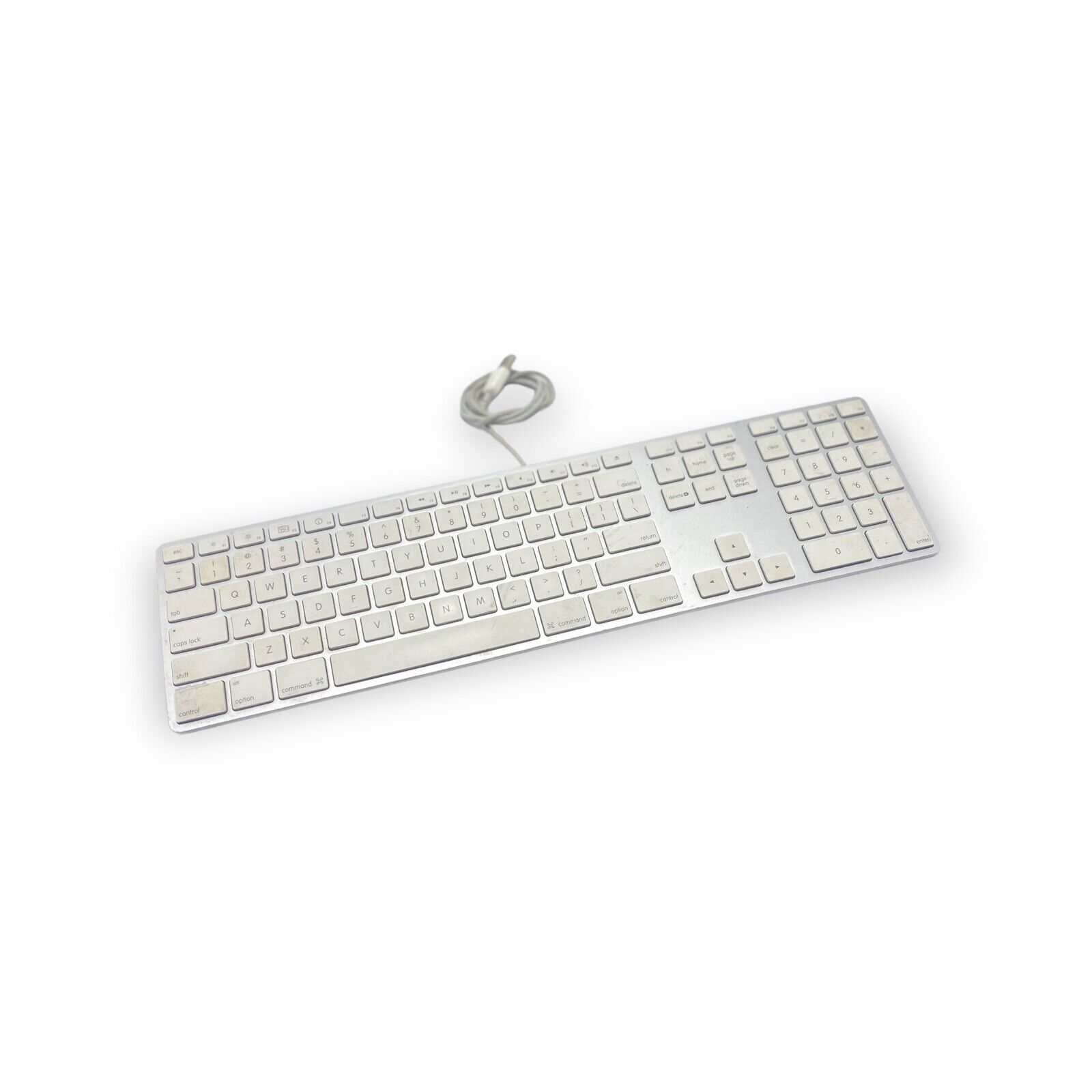 Apple  slim USB Wired Keyboard A1243 Aluminum Standard  Full Size 10 key corded