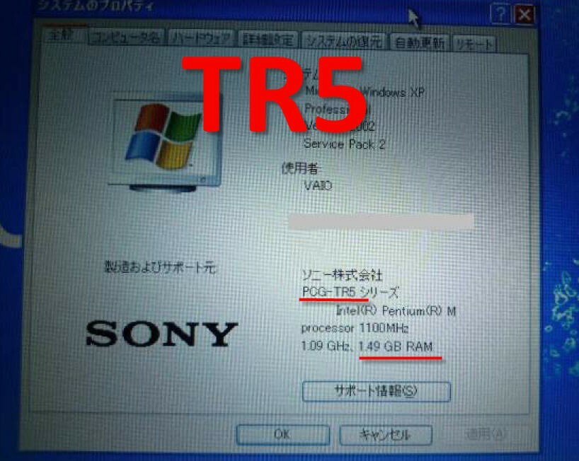 (1GB RAM) 1x1G SONY VAIO PCG U101 TR1 TR2 TR3 TR5 X505 MicroDIMM DDR-333 b μ